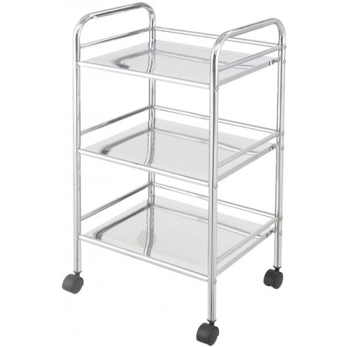 BATH & HOME Regál kúpeľňový 3 police pojazdný