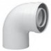 BAXI oddymenia - koaxiálne koleno 45 st. DN 60/100 plast KHG714059810