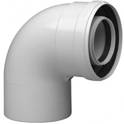 BAXI oddymenia - koaxiálne koleno 90 st. DN 60/100 BAXI oddymenia - koaxiálne koleno 90 st. DN 60/100