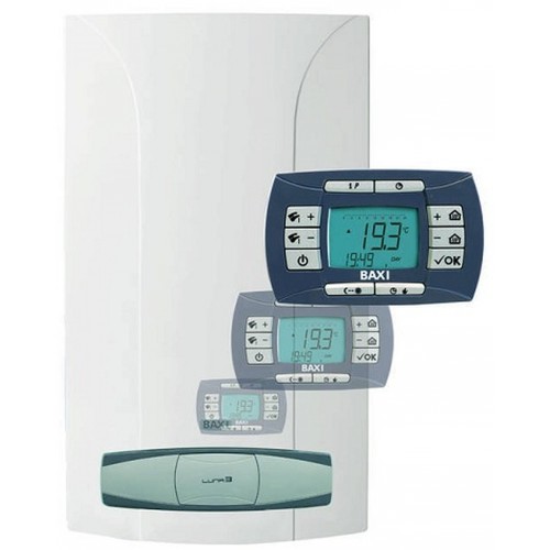 BAXI Luna3 Comfort 1.240 i Plynový závesný kotol 9,3-24 kW, pre vykurovanie, komín CSE4512