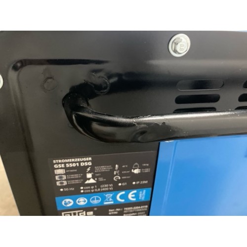 BAZÁR GÜDE GSE 5501 DSG Generátor prúdu 40588 POŠKODENÉ MADLO, VYSKÚŠANÉ!!