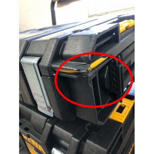 BAZÁR DeWALT Aku combo sada náradia 18V 4x 5,0Ah Li-Ion XR, s vozíkom DCK854P4