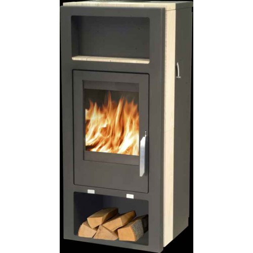 ABX Belt Aqua Plan, krbové kachle na drevo s teplovodným výmenníkom 6 kW, pieskovec