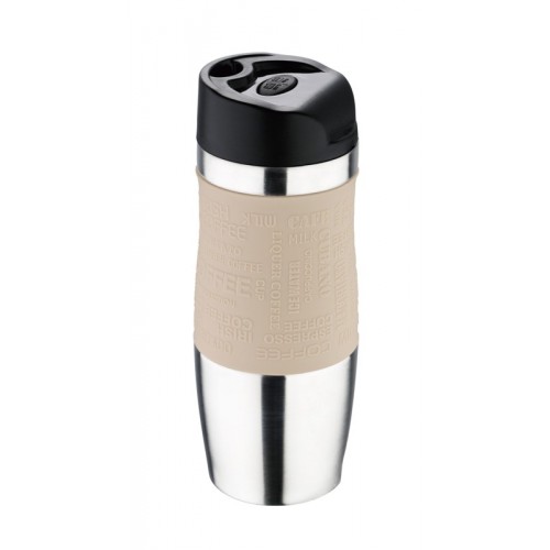 BERGNER Termohrnček nerez 0,4 l krémová BG-5958