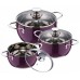 BERGNER Riad nerez PURPLE, sada 6 ks, fialová, bg-6266PR