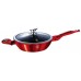 BERLINGERHAUS Burgundy Metalic Line panvica hlboká s pokrievkou 24 cm, červená BH-1259