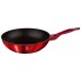 BERLINGERHAUS Burgundy Metallic Line panvica Wok 28 cm, červená BH-1267