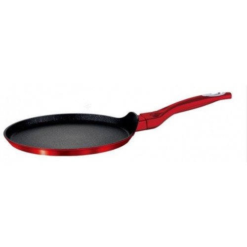 BERLINGERHAUS Burgundy Metallic Line panvica na palacinky 25 cm, červená BH-1272