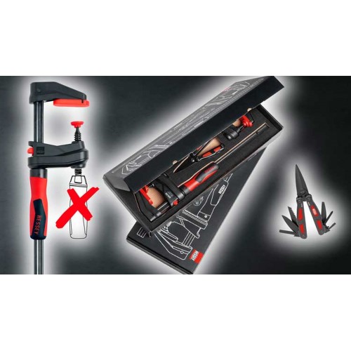 BESSEY Sada 2x GK30 GearKlamp + multifunkční nůžky