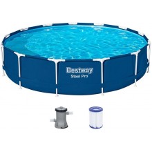 BESTWAY Steel Pro Bazén 396 x 84 cm, kartušová filtrácia 5612E