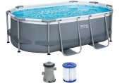 BESTWAY Power Steel Bazénový set 305 x 200 x 84 cm, kartušová filtrácia 5614A