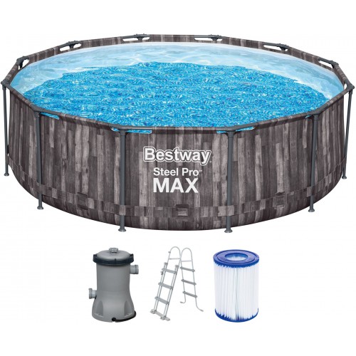 BESTWAY Steel Pro Max Bazén 366 x 100 cm, kartušová filtrácia 5614X