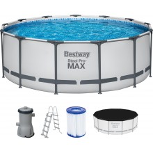 BESTWAY Steel Pro Max Bazén 396 x 122 cm, kartušová filtrácia 5618W