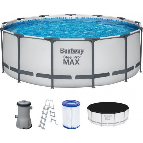 BESTWAY Steel Pro Max Bazén 396 x 122 cm, kartušová filtrácia 5618W