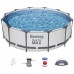 BESTWAY Steel Pro Max Bazénový set 366 x 100 cm, kartušová filtrácia + zastrešenie 5619N
