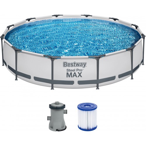 BESTWAY Steel Pro Max Bazén 366 x 76 cm, kartušová filtrácia 56416