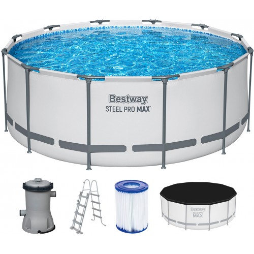 BESTWAY Steel Pro Max Bazén 366 x 122 cm, kartušová filtrácia 56420