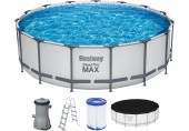 BESTWAY Steel Pro Max Bazén 457 x 122 cm, kartušová filtrácia 56438