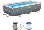 BESTWAY Power Steel Bazénový set 404 x 201 x 100 cm, kartušová filtrácia 56441