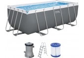 BESTWAY Power Steel Bazénový set 412 x 201 x 122 cm, kartušová filtrácia 56456