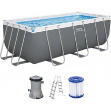 BESTWAY Power Steel Bazénový set 412 x 201 x 122 cm, kartušová filtrácia 56456
