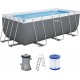 BESTWAY Power Steel Bazénový set 412 x 201 x 122 cm, kartušová filtrácia 56456