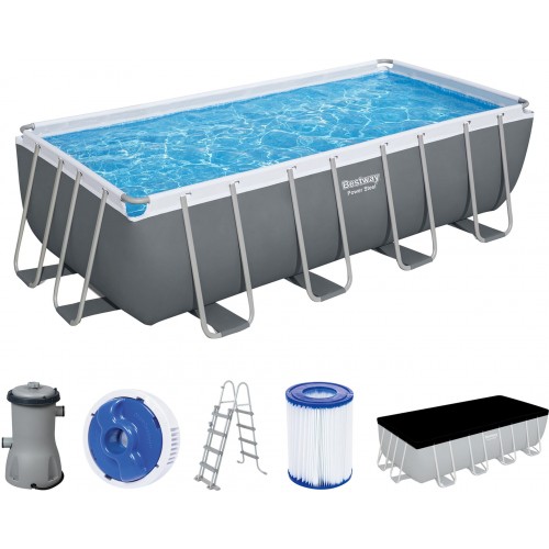 BESTWAY Power Steel Bazénový set 488 x 244 x 122 cm, kartušová filtrácia 56670
