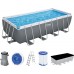 BESTWAY Power Steel Bazénový set 488 x 244 x 122 cm, kartušová filtrácia 56670
