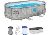 BESTWAY Power Steel Swim Vista Bazénový set 427 x 250 x 100 cm, kartušová filtrácia 56714