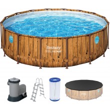BESTWAY Power Steel Swim Vista Bazénový set 488 x 122 cm, kartušová filtrácia 56725