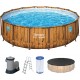 BESTWAY Power Steel Swim Vista Bazénový set 488 x 122 cm, kartušová filtrácia 56725