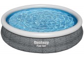 BESTWAY Fast Set Rattan Bazén 366 x 76 cm, bez filtrácie 57443