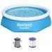 BESTWAY Fast Set Bazén 244 x 61 cm, kartušová filtrácia 57450