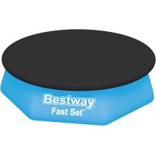 BESTWAY Krycia plachta pre bazén 244 cm, čierna 58032