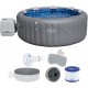 BESTWAY Lay-Z-Spa Santorini EnergySense HydroJet Pro Vírivka, 216 x 80 cm, 7 osôb 6001T