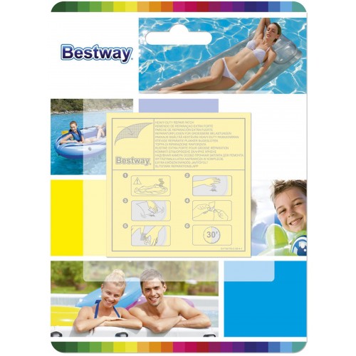 BESTWAY Sada samolepiacich záplat, 6,5 x 6,5 cm, 10 ks 62068