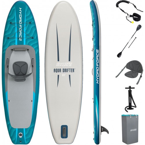 BESTWAY Hydro-Force Aqua Drifter Paddleboard set so sedákom, 335 x 91,5 x 15 cm 6532D