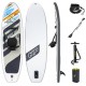 BESTWAY Hydro-Force White Cap Convertible Paddleboard set 65341