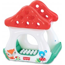 BESTWAY Fisher-Price Nafukovací bazénik v tvare huby s loptičkami 107 x 97 x 110 cm 93570