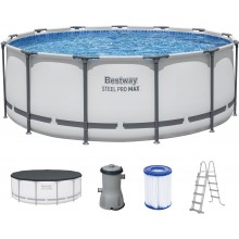 BESTWAY Steel Pro Max Bazén 396 x 122 cm, kartušová filtrácia 5618W
