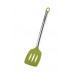 Obracačka s otvormi silikónová 36cm FLEXIKITCHEN, farba zelená