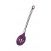 BERGNER Lyžica s otvormi silikónová 34cm FLEXIKITCHEN, farba fialová BG-3362fial