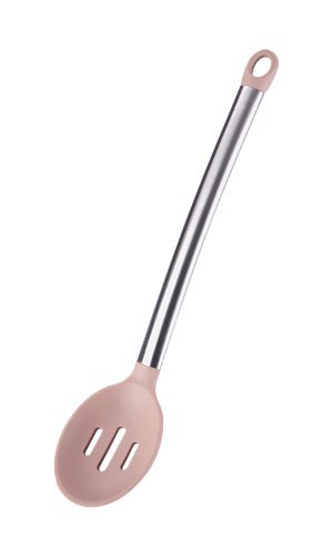 BERGNER Lyžica s otvormi silikónová 34cm FLEXIKITCHEN, farba okrová BG-3362hned