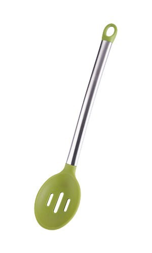 BERGNER Lyžica s otvormi silikónová 34cm FLEXIKITCHEN, farba zelená BG-3362zele BERGNER Lyžica s otvormi silikónová 34cm FLEXIKITCHEN, farba zelená BG-3362zele