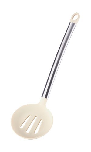BERGNER Zberačky s otvormi silikónová 35cm FLEXIKITCHEN, farba krémová BG-3363bezo