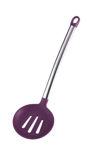 BERGNER Zberačky s otvormi silikónová 35cm FLEXIKITCHEN, farba fialová BG-3363fial