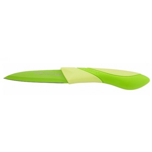 BERGNER Nôž s nepriľnavou čepeľou lúpací 10 cm, zelená BG-4070zele BERGNER Nôž s nepriľnavou čepeľou lúpací 10 cm, zelená BG-4070zele