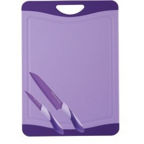 BERGNER Krájacia doska antibakteriálna s nožmi - sada 3 ks BG-4087fial BERGNER Krájacia doska antibakteriálna s nožmi - sada 3 ks BG-4087fial