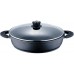 BERGNER Pekáč guľatý s mramorovým povrchom 24 cm SILICON - MARMO BG-6464