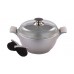 BERGNER Hrniec s nepriľnavým povrchom a pokrievkou 2,4 L, SILVER EDGE BG-6701